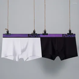 Underpants ADANNU Laser Gradient Belt Men's Panties Modal Fitted Breathable Low Waist Quad Pants AD7279