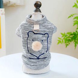 Dog Apparel Warm Pet Clothes Cute Print Hoodies Luxury Puppy Kitten Sweatshirt Soft Cat Autumn Outfits Chihuahua