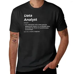 Men's Polos Data Analyst Definition T-Shirt Shirts Graphic Tees Sweat Customizeds Short Sleeve Tee Men