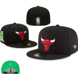 Men's Bulls Baseball Chicago Full Closed Caps Summer Snapback SOX LS Letter Bone Women Colour All 32 Teams Casual Sport Flat Fitted hats NY Mix Colours Size Casquette a0