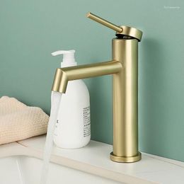 Bathroom Sink Faucets Avapax Gold Faucet Stainless Steel Basin Cold Water Mixer Tap Tall