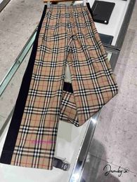 Aa Bbrbry Designer New Summer Classic Casual Unisex Pants Domestic Spot New Side Plaid Casual Pants for Women and Men
