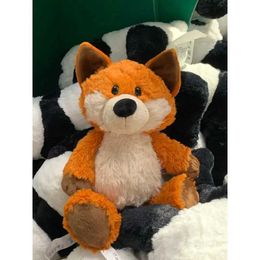 Stuffed Plush Animals 35cm Fox Plush Toy Doll Pet Cute Animal Doll Scratching Machine Sleeping Pillow Girls Birthday Gift for Friends