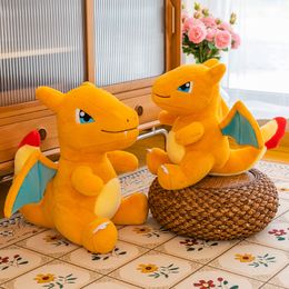 35cmFire-breathing dragon plush toys wholesale dinosaur doll rag doll cross-border pop-up birthday gift cartoon dolls