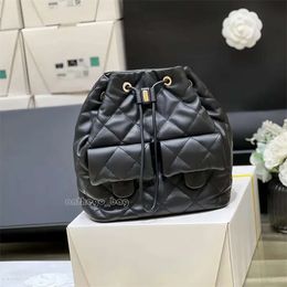 womens bag Designer 22cm Calfskin Schoolbag 10A Mirror Quality Shoulder Bag Diamond Lattice Women Backpack with Box C153 Fashion ladies famous
