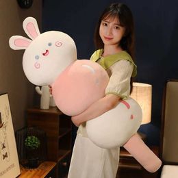 Stuffed Plush Animals 66cm Creative Stuffed Animals Cute String of Candied Hs Plush Pillow Bunny Plushies Doll Soft Kids Baby Toys Kaii Room Decor