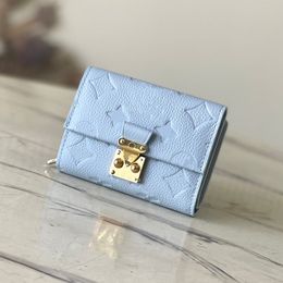 24 Frauen Luxurys Designer Kartenhalter Taschen Brieftaschen Laser Pinloch Gravurbeutel echte Leder Damen Reisen Brieftaschen Münze Geldbörse mit Geschenk