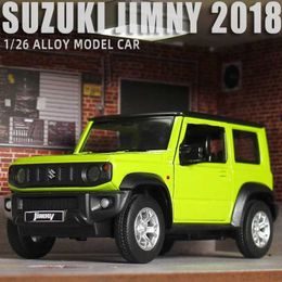 Diecast Model Cars 1 26 SUZUKI Jimny SUV Off-Road Vehicle Alloy Car Model Diecast Toy Metal Simulation Sound Light Kids Toy Gift Collection Y240520CJ7V