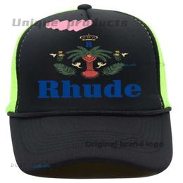 RHUDE Cap Mens Designer Hat Casquette Womens Sun Hats Fashion Trend Street Baseball Hats Sports Summer Beach Netting Breathable Polo Cap Man Hat Beanie Hats 595