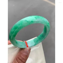 Bangle Certified Natural Grade Burmese Green Jade Jadeite Bracelet 58MM