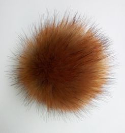 15cm faux fur ball accessories for decoration artificial PomPom Pompons balls with metal snap button 50pcsset express delive7683429