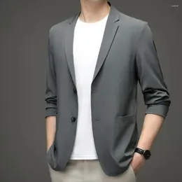 Men's Suits Chic Groom Coat Soft Men Business Jacket Lapel Turn-down Collar Suit Daily Wear