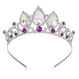 Hair Clips Crown Accessories For Kids Stable Grip Elegant Dazzling Headdress Masquerade Ball Banquet Cosplay