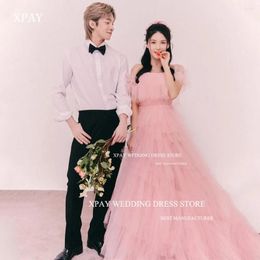 Party Dresses XPAY Elegant Off Shoulder Korea Evening Wedding Pos Shoot Fairy Tulle Prom Gowns Custom Corset Dress