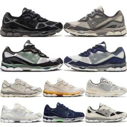Top Gel NYC Marathon Running Shoes 2023 Designer Oatmeal Concrete Navy Steel Obsidian Grey Cream White Oyster Grey Graphite Black Ivy Outdoor Trail Sneakers 84