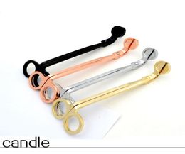 Stainless Steel Candle Wick Trimmer Oil Lamp 175CM Trim Scissor Cutter Snuffer Tool Candle Wick Hook Clipper Accessory VT17103851593