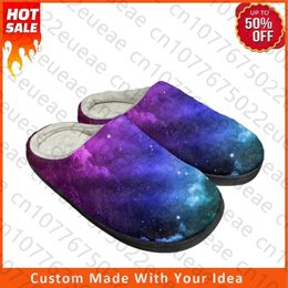 Slippers Cool Galaxy Home Cotton Custom Mens Womens Latest Sandals Bedroom Plush Indoor Keep Warm Shoes Thermal Slipper