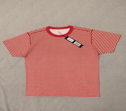 cheap HOT sale 4 Colours 19SS 233X9 MARINA T-SHIRT TOPY Pigment Print Striped T-Shirt Size: S-3XL2353813