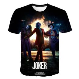 Cool goth clothes The Joker 2 Printed T Shirt Men Women Children Summer Short Sleeves Streetwear tshirt Boy Girl kids Tops Tees 226389700