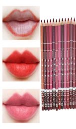 28 Colours Waterproof Lip Liner Pencil Lipliner Contour Matte Lipstick Pen Long Lasting Retro Red Color6805419