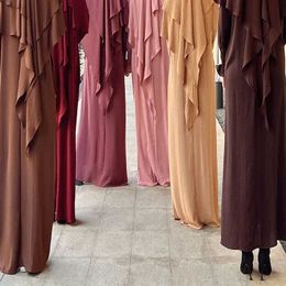 Maternity Dresses Middle Eastern Arab womens long sleeved ethnic style Muslim dress Abaya with headscarf long robe hooded shirt headscarf Dubai clothing d240520