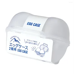 Storage Bottles 2 Grid Camping Egg Container Shockproof Protection Box For Travel