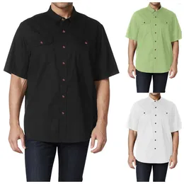 Men's Casual Shirts Top Selling Men Fashion 2024 Short Sleeve Classic Woven Shirt Ropa Hombre Trousers Pants For Plus Size