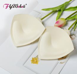 1 pairlot Women Summer Swimsuit Padding Inserts Sponge Foam Bra Pads Chest Cup Breast Thin Chest Bikini Insert1774889