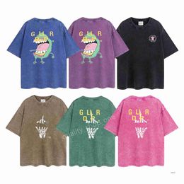 Mens Designer T-Shirt Brand Vintage Retro Washed T Shirts Mens Womens Short Sleeve Summer Causal Tees Hip Hop Streetwear Tops Shorts Clothing D-15 YWTD