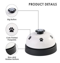 High Quality 2 Styles Creative Dog Pet Training Bell Puppy Pet Trainer Dog Cat Door Bell Pet Training Supplies Dog Training Obedie1506582