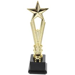 Decorative Objects Figurines Winner Trophy Cup Kids Party Favors Bk Prizes Soccer Football Gifts Award Plastic Competition Drop Del Dh2Oj