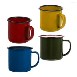 Mugs Colored Enamel Mug Juice Thickened Water Cup Milk Convenient Party Accessories Multi-function Coffee