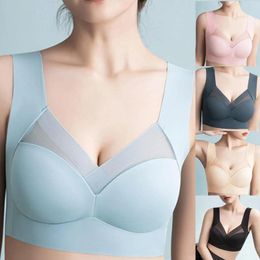 Yoga Outfit Seamless Bras For Woman Wireless Underwear Sleep Padded Bralette One Piece Brassiere No Wire Comfortable Trace Bra