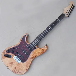 Left Hand 6 Strings Natural Wood SSS Pickups Electric Guitar with Rosewood Fretboard 22 Frets Can be customized