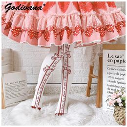 Women Socks Lolita Knee Women's Spring And Autumn Thick Combed Cotton Long Japanese Style Girl Students Cosplay Stockings