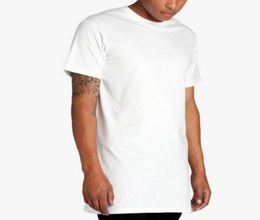 2019 Men Rock Tshirt Extended Length Longline Tshirt Summer Style Mens Hip Hop Tshirt Streetwear Clothing Hight Quality Tee3979097