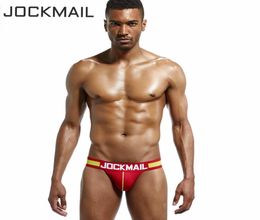JOCKMAIL Nylon Mesh Breathable Sexy Jock Straps Calzoncillos Tanga Hombre Gstring Thongs Brand Gay Underwear Jockstrap1127538