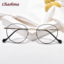 Sunglasses Frames Women Fashion Round Titanium Eyeglasses Men Glasses Progressive Frame Optical Eyewear For High Prescription Lenses