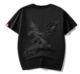 Men039s Phoenix embroidered Tees MAN summer short sleeved tops lady039s casual tshirts fashion street hip hop style clot5137975