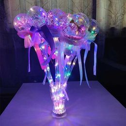 LED Toys 1PC LED Magic Fairy Stick Rave Toy Illuminates Magic Ball Stick Illuminating Stick Used for Birthday Party Childrens Novel Illuminat