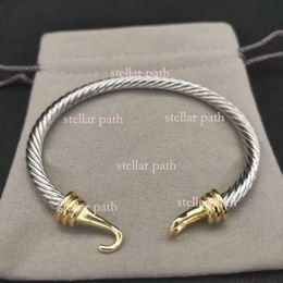 David Yurma Bracelet DY Bracelet Designer Cable Bracelet Fashion Jewellery for Women Men Gold Silver Pearl Head Cross Bangle Bracelet Dy Jewellery Man Christmas Gift 636