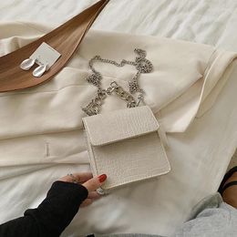 Shoulder Bags Mini Chain Mobile Phone Crossbody For Women 2024 Summer Crocodile Pattern Small Handbags Female Bag