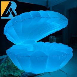 Inflatable Manufacturers LED Lighting Air-blown Giant Sea Shell for Event Decor and Rentals