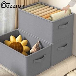 Boxes Storage# Gray meshless underwear storage box clothing drawer style organized folding organization toy clothing brass storage box Y240520VSUJ