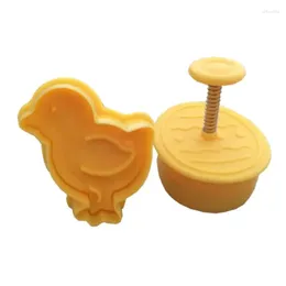 Baking Tools Easter Chick Eggs Fondant Biscuit Stamper DIY Cake Mould Chocolate Cookie Decoration Home Tool T21C