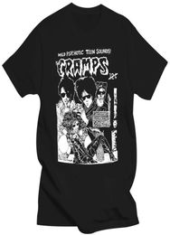 Men039s TShirts Cotton Tee Shirts For Men Mens TShirt The Cramps Psychobilly Garage B Movie Horror Gig Poster Lux S 5Xl6270027