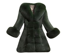 winter coat women Regular Rayon Plush solid Colour faux fur coat Regular Coats with Green Wine Black White Four Colour to Choose LJ23069491