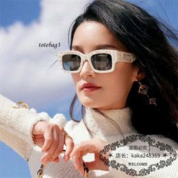 sunglasses men F Family Instagram Popular Same Style Female Letter Printed Lens Box Sunglasses Fashion FOL549V1W