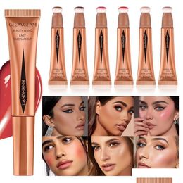 Bronzers Highlighters Easy Face Contour Makeup Cream Beauty Wand Highlighter B And Lightweight Long Lasting Blendable Super Silk Dr Dh3Xq
