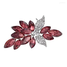 Brooches Rinhoo Big Crystal Flower Pins For Women Brooch Pin Jewellery Gifts Scarf Wedding Party Clothing Accessories